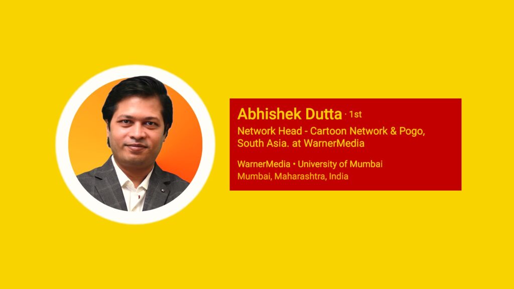 Abhishek Dutta ( Network Head at Cartoon Network South Asia ) by Animation Vibes