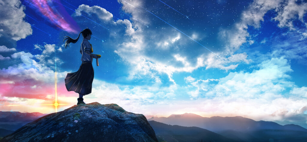 suzume and sky